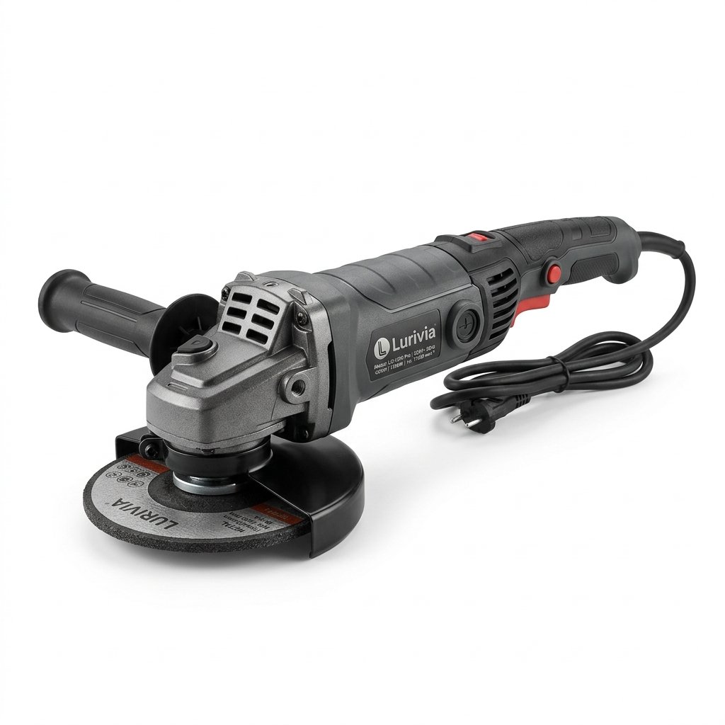Lurivia Heavy-Duty Electric Angle Grinder with Side Handle